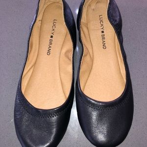 Lucky Brand Black slip ons